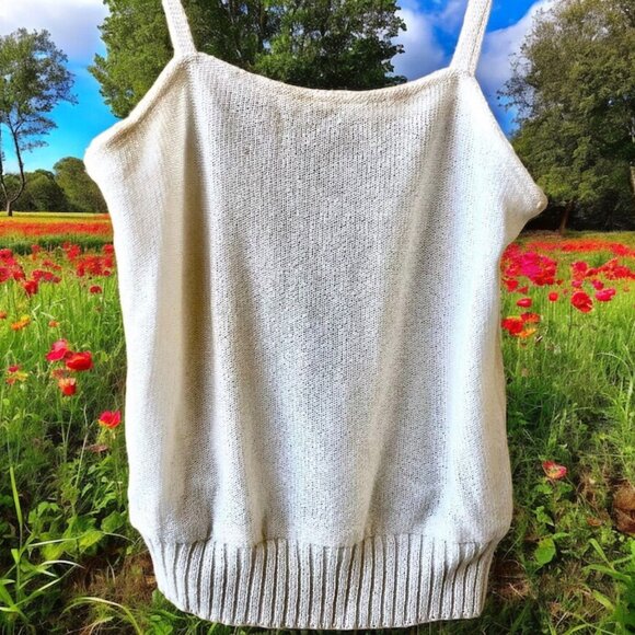 Dr. Haider-Petkov Luxury Vienna Vtg Knit Sleeveless Cami Tank Top - Picture 10 of 11